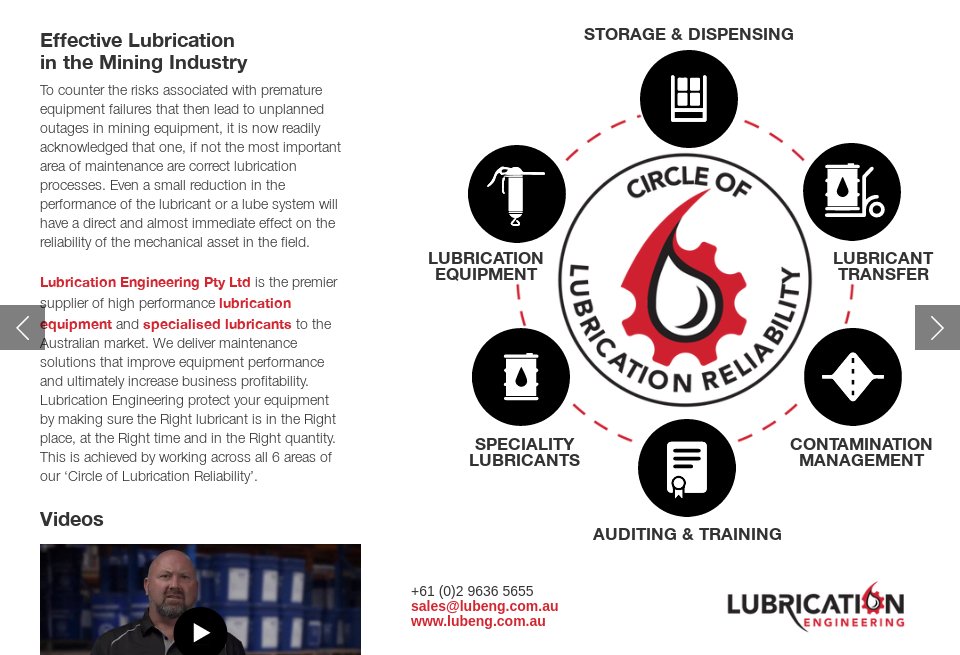 Lubrication Engineering Mine Australia Issue 19 September 2021