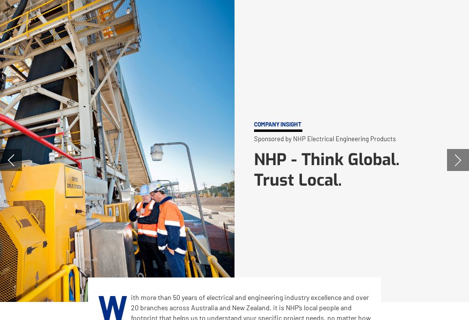 NHP Electrical Engineering Products Company Insight Mine Australia