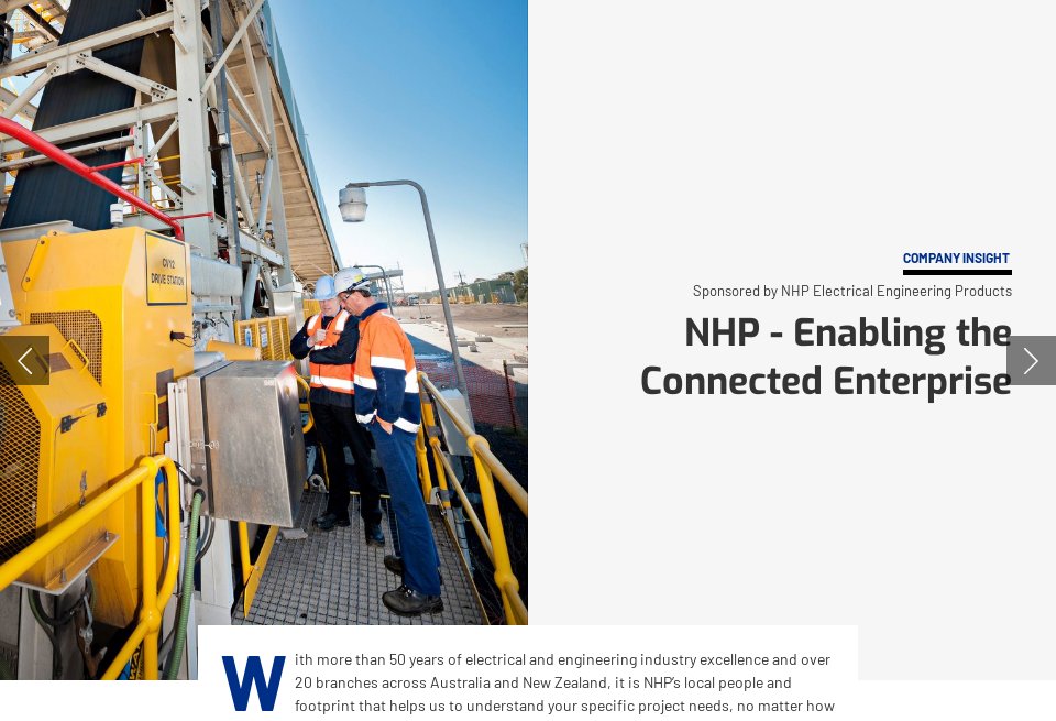NHP Electrical Engineering Products Company Insight Mine Australia
