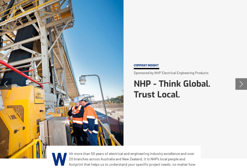 NHP Electrical Engineering Products Company Insight Mine Australia