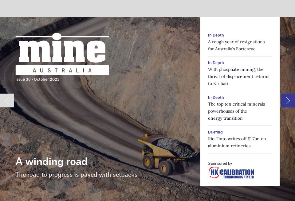 HK Calibration Company Insight Mine Australia Issue 36 October 2023