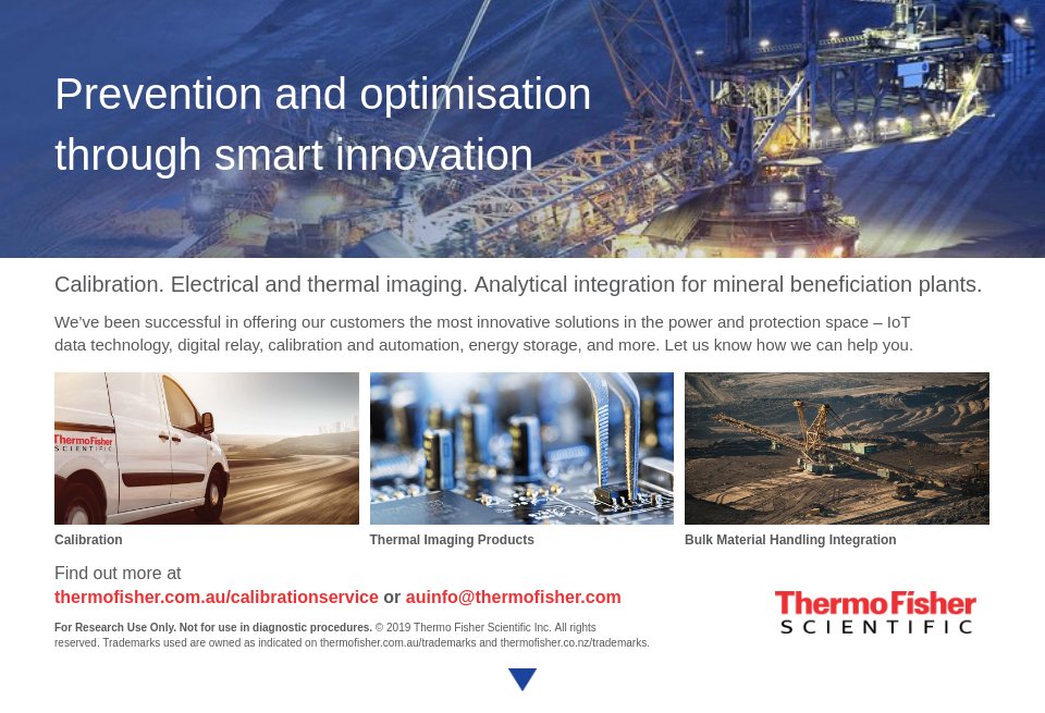 Thermo Fisher Scientific Mine Australia Issue 7 September 2019