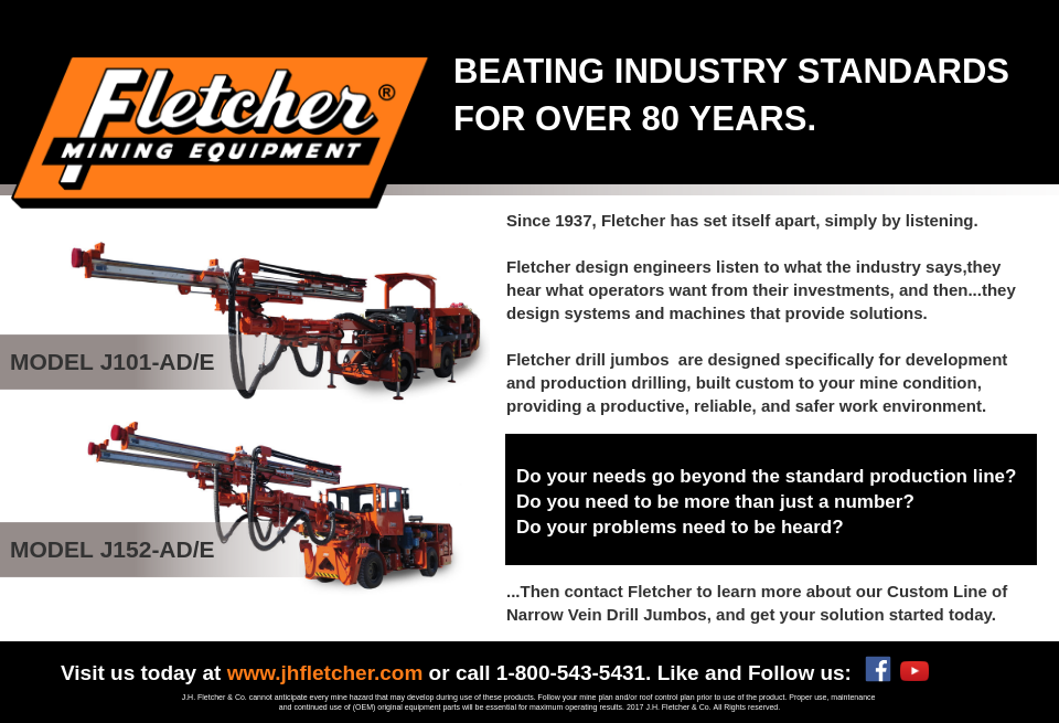 Fletcher Mining Equipment Mine Magazine Issue 73 October 2018